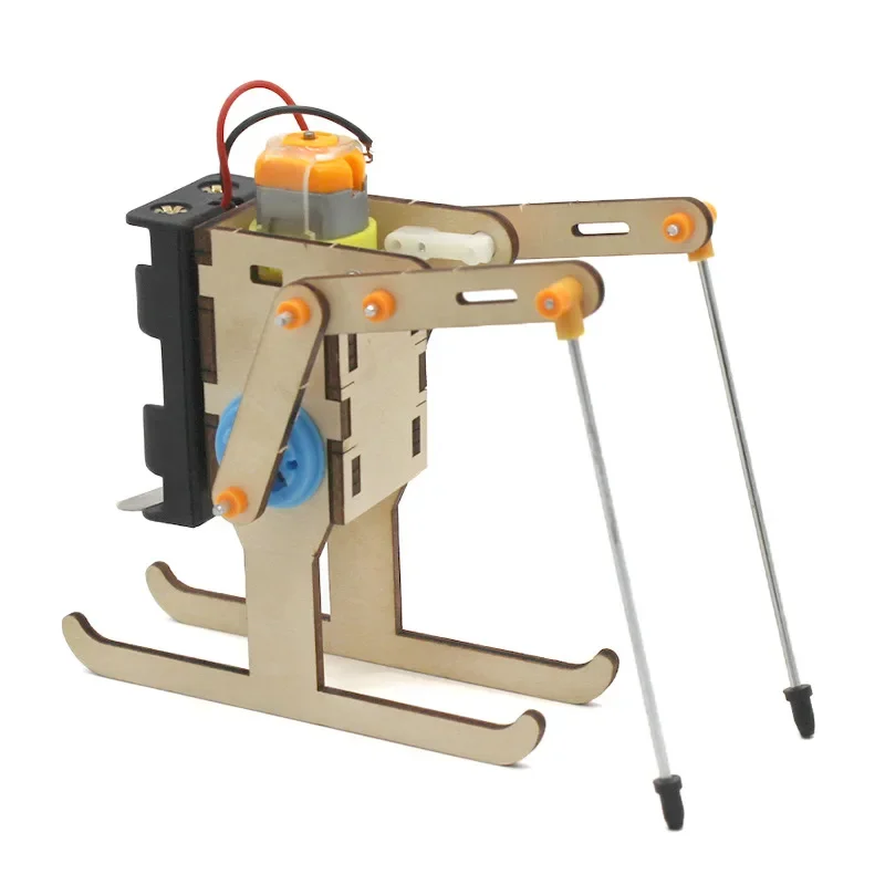 Robot de esquí DIY, bolsa de Material hecho a mano, tecnología, pequeña producción, experimento científico, juguete, ayudas para la enseñanza de la ciencia