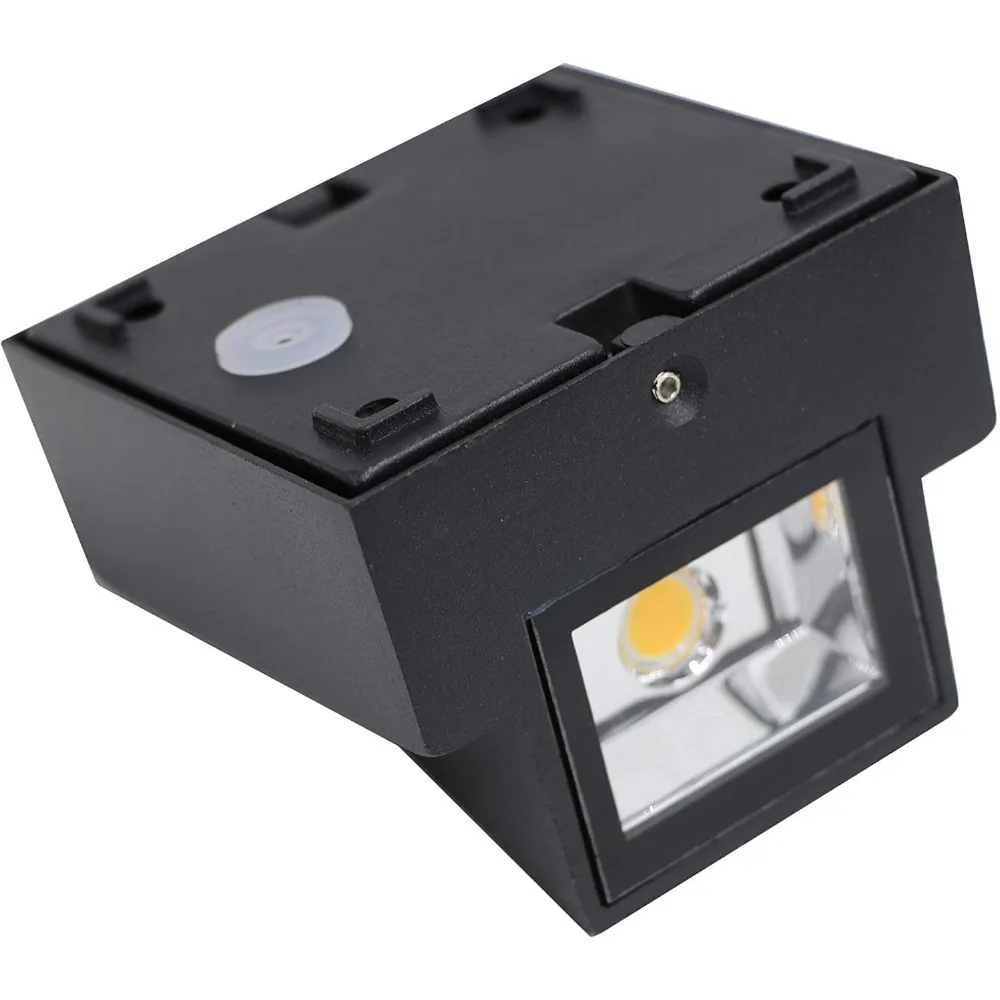 JOYINLED 2PCS Black Outdoor Wall Light Waterproof LED Light Lamp Warm White for Entryway Gardens Pathways Side Outdoor Stairs