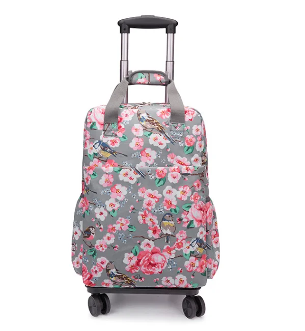20 Inch Women Trolley Backpack Bag With Wheels Women Wheeled backpack