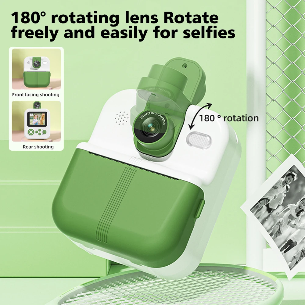 Children Digital Camera Instant Print Photo Kids Thermal Print Mini Camcorder with 32G Card for Boys Girls digital camera