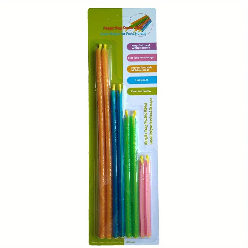 Plastic transparent sealing rod tea moisture-proof sealing strip food fresh-keeping sealing clip sealing strip 3