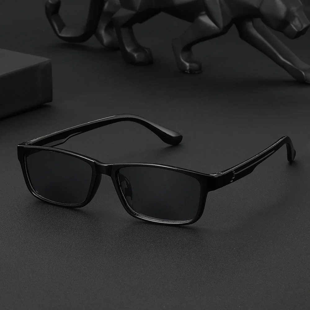 Plus Reading Glasses Men Dual Focus Grey Light Brown Reading Sunglasses Women's Elderly Magnifing Presbyopia Glasses +1.0+4.0