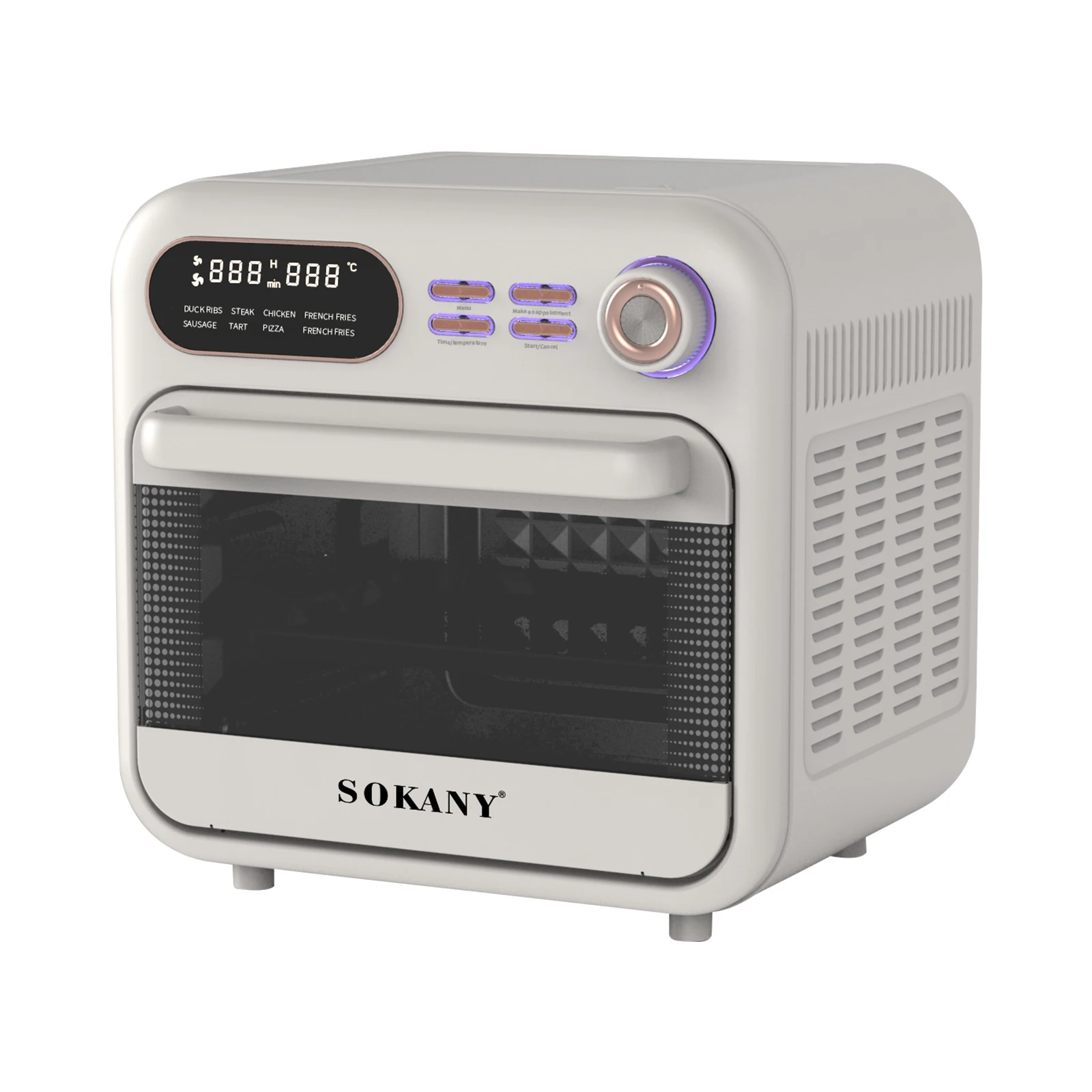 YYHC- Multifunctional Overheating Protection 18L Large Capacity Non-slip Feet Air Fryer Toaster Oven