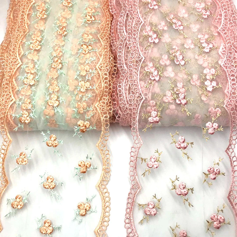 2 yard Colorful Embroidered Lace for Lolita Doll Clothes Undergarments Accessories lace fabric lace sewing supplies lace sewing accessories lace accessories lace garment accessories clothing craft accessories