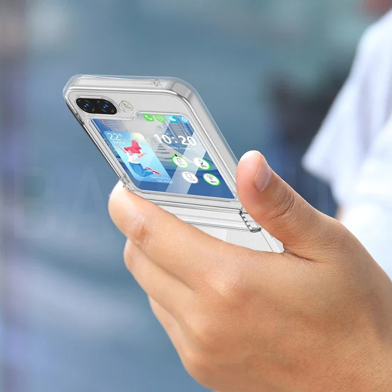 Clear Case for Samsung Galaxy Z Flip ZFlip 5G Hinge Protective