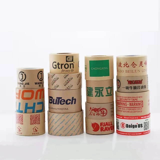 Custom Paper Tape, Printed Kraft Tape, Custom Packaging Tape