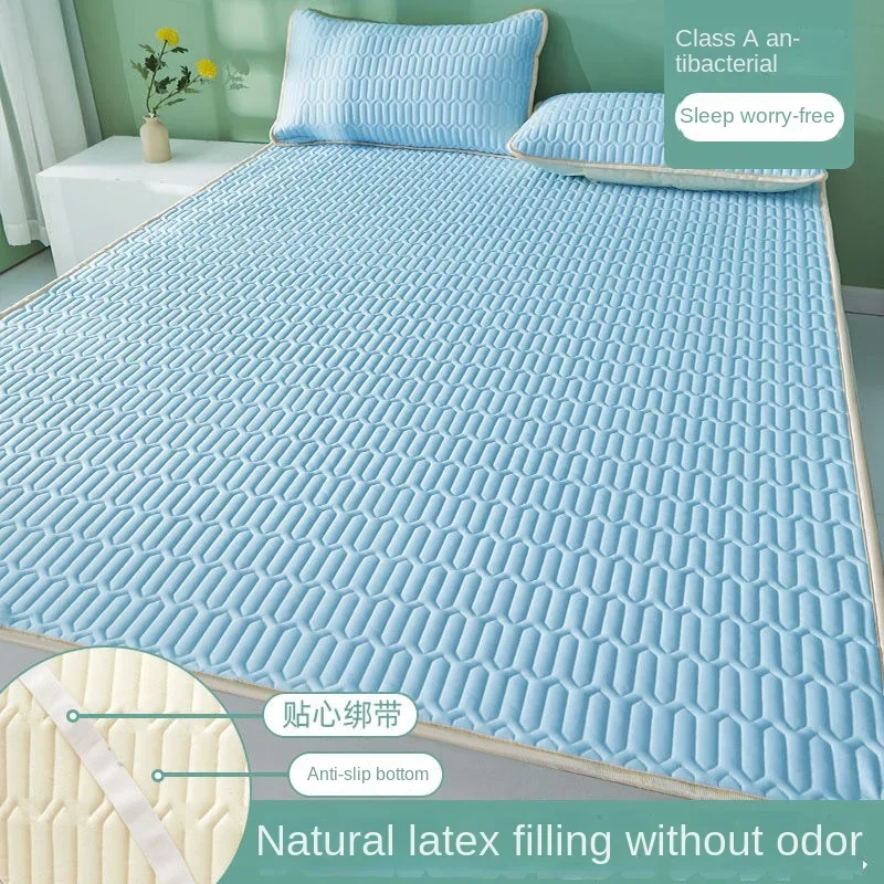 Cool Feeling Mattress Cover Single/Double/Queen Bed Sheet Summer Cool Pad Mat Elastic Band Four Corners Bedspreads mattress cover