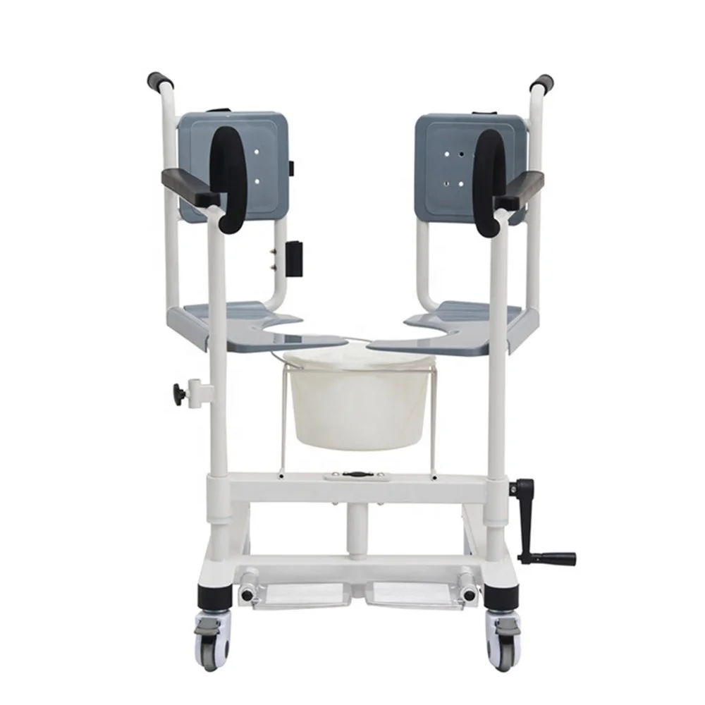 standard size patient transfer manual lift chair with commode CY-WH201A 5
