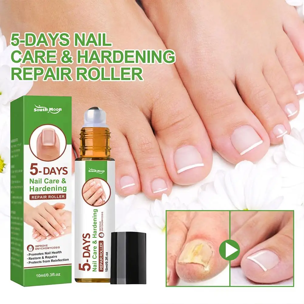 Nail Growth And Hardening Repair Roller Nail Repair Thickening Solution Brightening Removing Nutrient Soft N1W6 5 Days nail fungus remover manicure pedicure tools