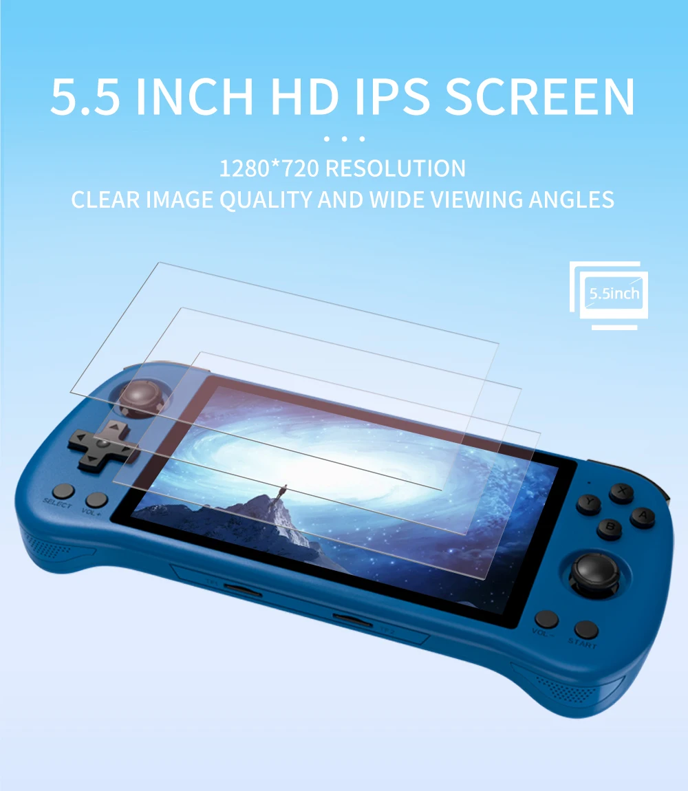 Game Handheld High-definition Matte Blue Light Tempered Film PS5 Screen  Stick