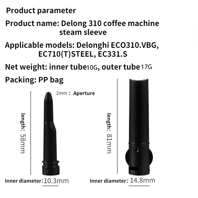 Tubo Interno Ugello Montalatte Per DeLonghi - Codice 5313247231, Garanzia 10 Anni, Made In Italy - Foto 6