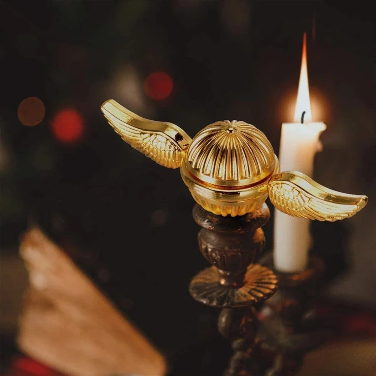 

Funny Golden Snitch Cupid Fidget Spinner Antistress Hand Rotation Fidget Toys Angel Wings Hand Spinner Metal Toys For Kids Gift