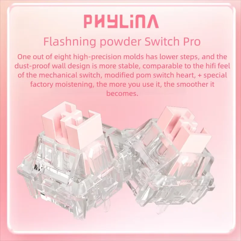 キーボード PHYLINA Pink Lightning Pro Switch 64pcs キーボード PHYLINA Pink Lightning Pro Switch 64pcs PHYLINA