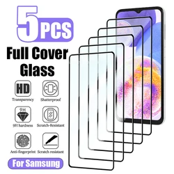 Premium 5 - Pack Full - Coverage Tempered Glass Screen Protector Set - 5pcs Tempered Glass (For A71)
