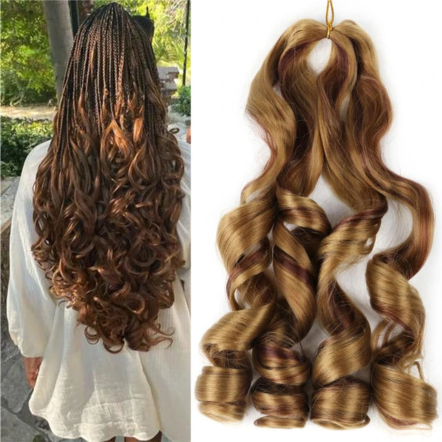 22 Polegada Onda Solta Tranças De Crochê Cabelo Sintético Tranças Extensões  De Cabelo Pré Esticado Trança Para Mulheres Ombre - Trança Sintética (para  Pretos) - AliExpress