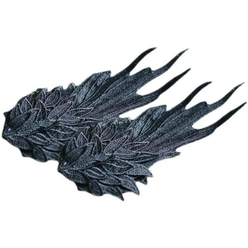 Hair Accessories Feather Angel Wing Hair Clips Lolita Barrette Hairpin Lolita Anime Cosplay Black White Headwear