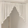 Semi Sheer Curtain Valances Window Topper Sheer Kitchen Tier Swag Privacy Half Window Curtain for Bedroom Living Room Home Decor 1