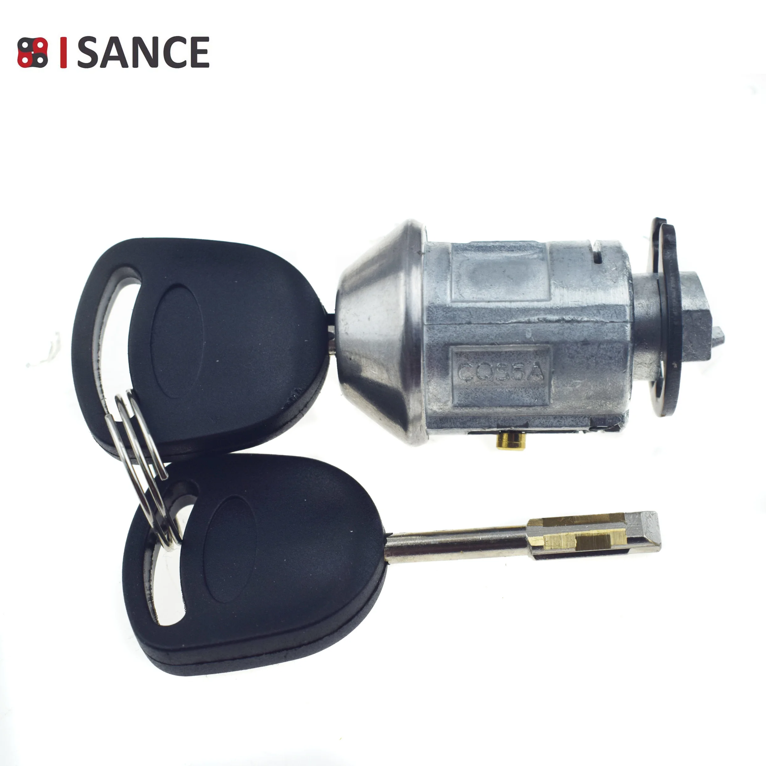 ISANCE Ignition Key Switch Lock Cylinder 2 Keys 1022184 For Ford FOCUS 1998-2005 ESCORT 1986-2001 TRANSIT MK6 2000-2006 car ignition switch lock