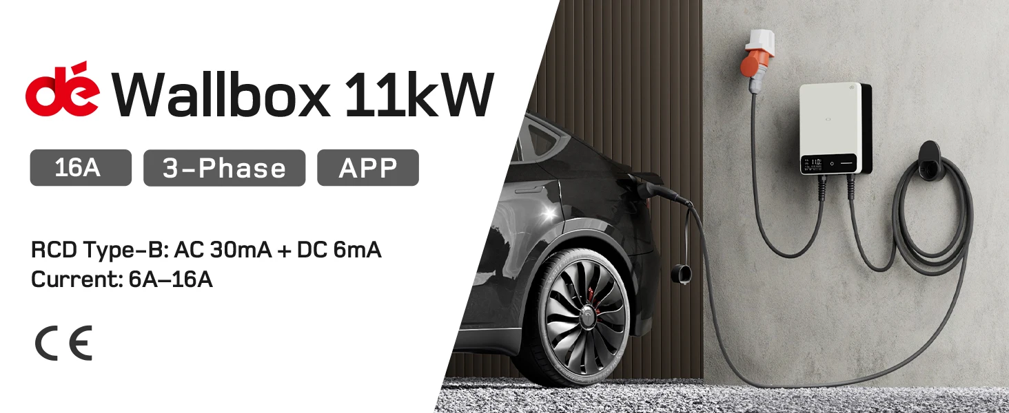 Wallbox trofazna punionica za punjenje električnih vozila (EV) snage 11kW s CEE utičnicom (BIJELI) | WIFI S0009aa457a0a48e09faa9b544372b071y