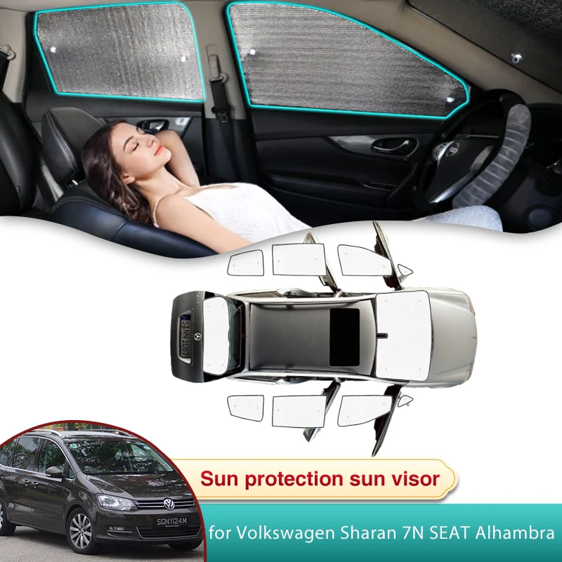 

Автомобильный солнцезащитный козырек для Volkswagen VW Sharan 7N SEAT Alhambra 2010 2011 2012 2013 2014 2015 2016 2017 2018 2019 2020 2021 2022 анти-УФ