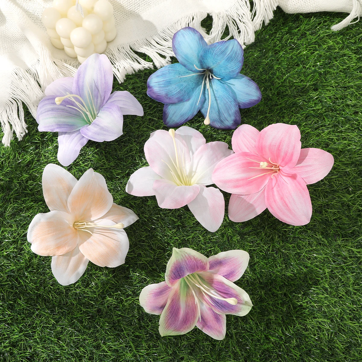 Large Flower Hairpin For Women Bohemia Hawaii Side Clip Styling Headwear Ladies Party Travel Hair Clips Accessories Barrette