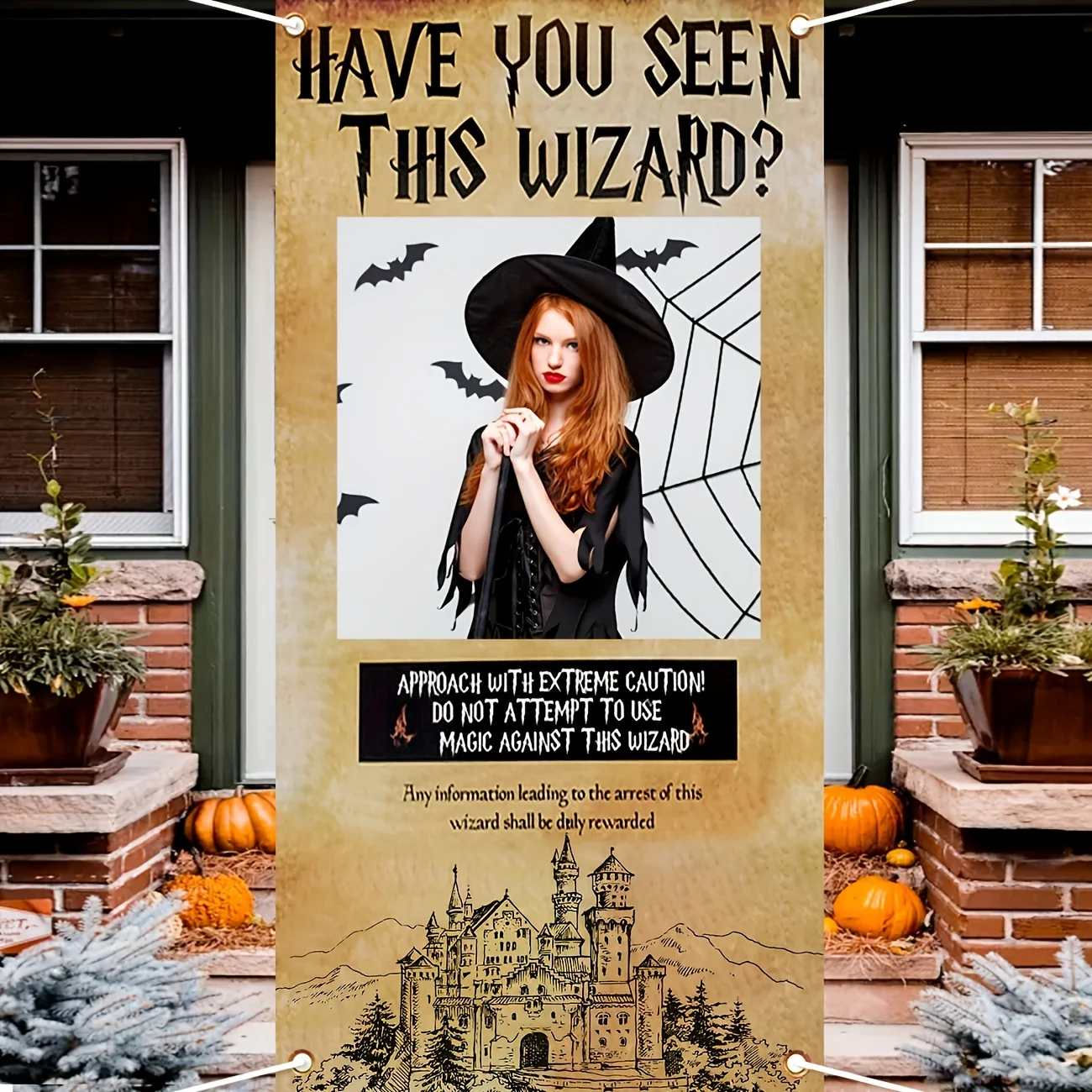 Party Decorations Birthday Banner Have You Seen This Wizard Banner Wizard Theme Party Decorations Magical Party Backdrop Vintage Castle Decor for Welcome
