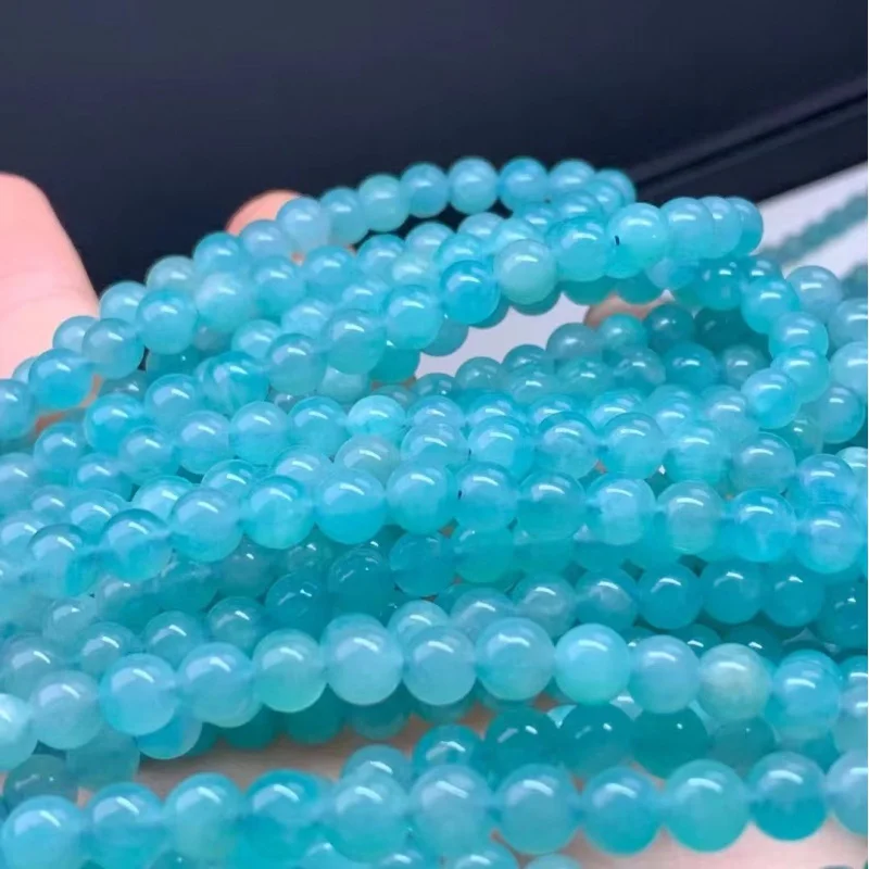 Natural Tianhe Tre Braccialetti Amazon Stone Beads Multi-Ring Hand Color Fresh Elegant Jewelry