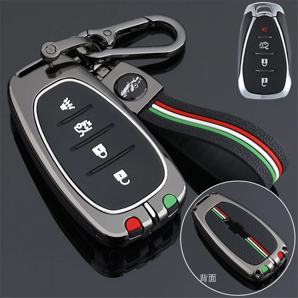 Cover per chiave/telecomando per Chevrolet Cruze Spark Sonic Camaro Volt Bolt Trax Malibu Captiva Lacetti Aveo 2 3 4 5 pulsante - S0009dd5fdb8a43cc923a830b4eb8df972
