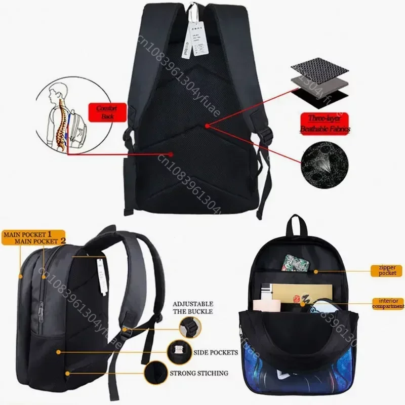 Howling Wolf Pattern Backpack Baby Wolves Schoolbag Wolf Under The Moonlight Bookbags for Teenager Day Bag Laptop Backpack