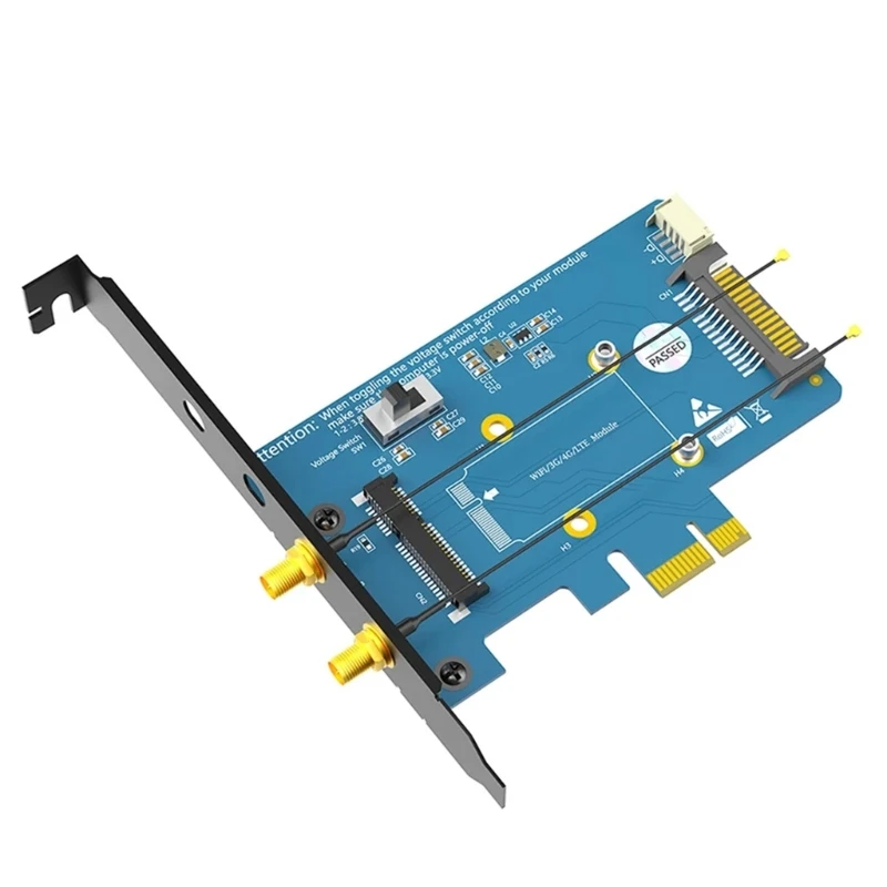 

Беспроводной сетевой адаптер PCIE-PCIe со слотом для SIM-карты, 2 антенны, Bluetooth-совместимая поддержка модуля Wi-Fi H7EC