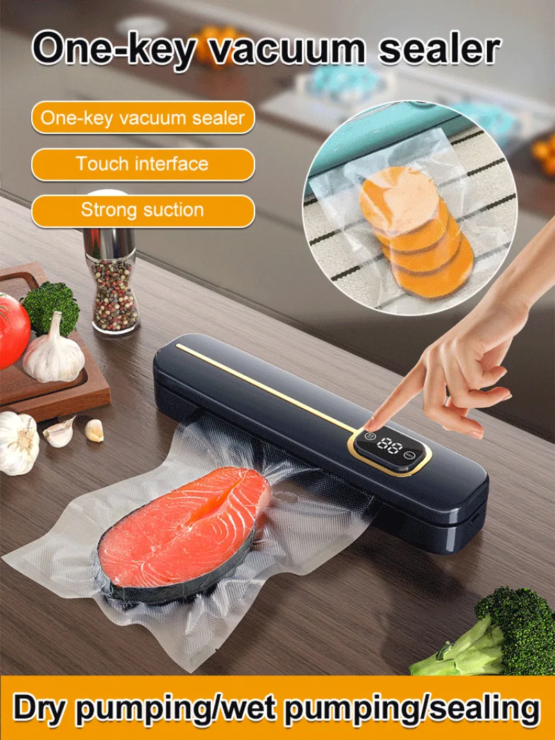 

Household mini plastic vacuum packaging and preservation machine