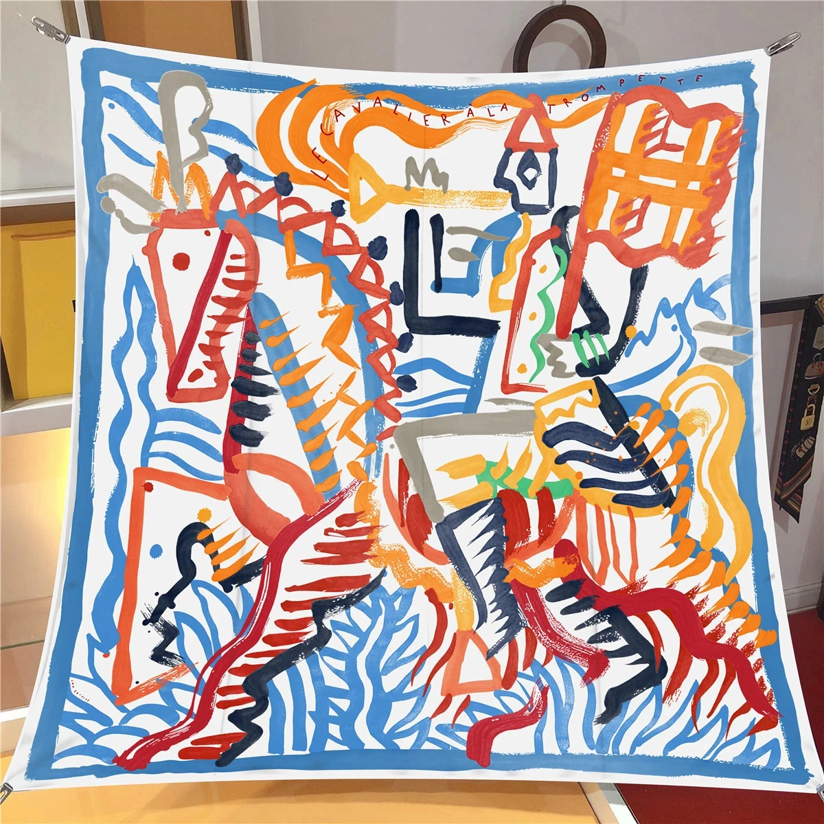 Brand Silk Scarves Colour Horse 100% Silk Scarf Women Shawls Luxury Design Hijab Scarf Fashion Square Scarves Neckerchief