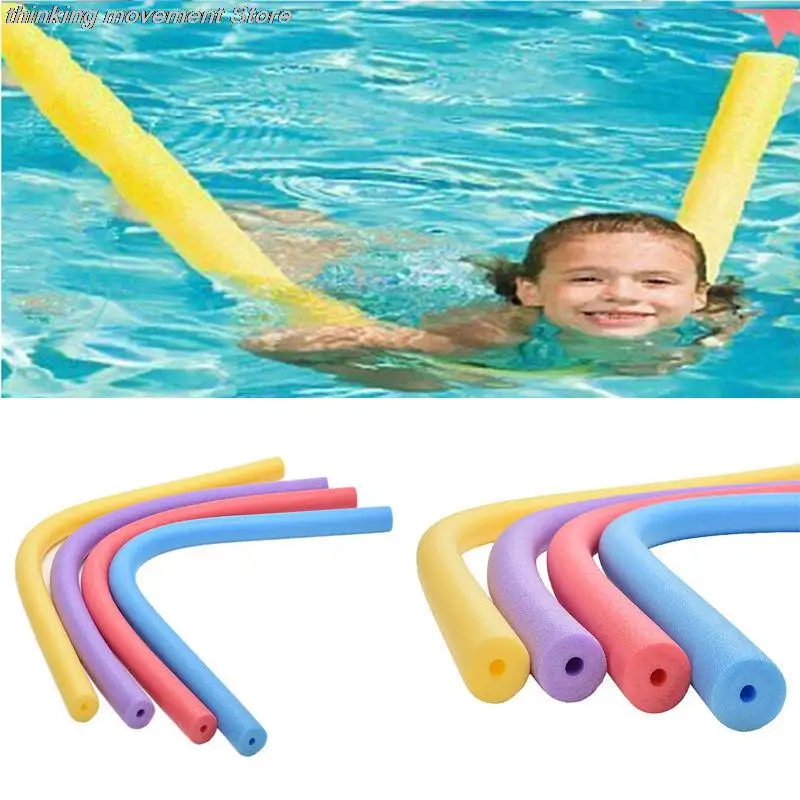 

New 1PC 6*150cm Floating Pool Noodle Swimming Kickboard Hollow Learn Training Foam Water Float Aid Woggle Swim Flexible Row Ring