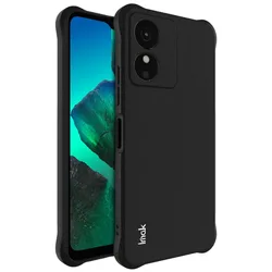 Shockproof Matte Back Case with Lens Protection - IMAK Air Bag Design for HMD Aura 2 (Black)