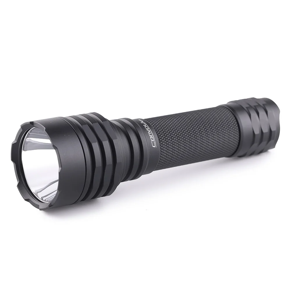 컨보이 M21A W5050SQ5 블랙 손전등 고휘도 휴대용 전술 21700 배터리 구동 야외 캠핑 하이킹 토치