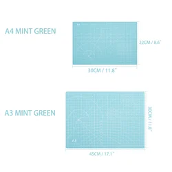 Anti - Static Cutting Mat with Graduations for DIY Projects and Workbench Organization (MINT GREEN)