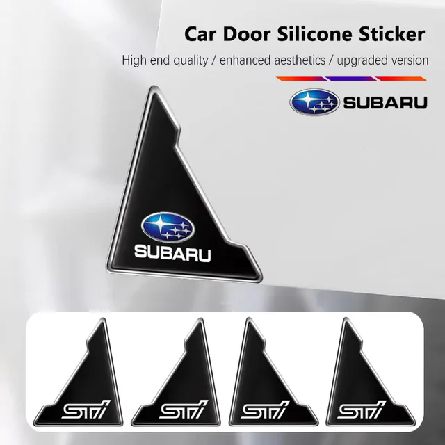 4Pcs Car Door Corner Covers Anti Scratch Protection Stickers For Subaru STI Impreza Outback Legacy Forester WRX BRZ XV Crosstrek