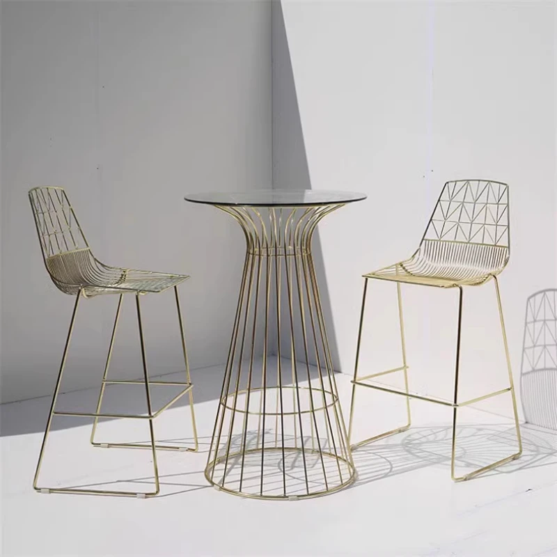 Library Bar Stools Nordic Luxury American Italian Metal Banqueta Home Furniture