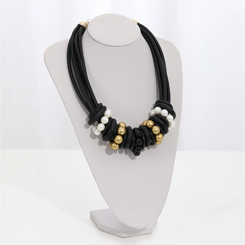 

New Handmade Women Necklace Gothic Style Clothes Accessories Vintage Classic Chokers Necklaces Unique Silicone Rubber Rope Chain