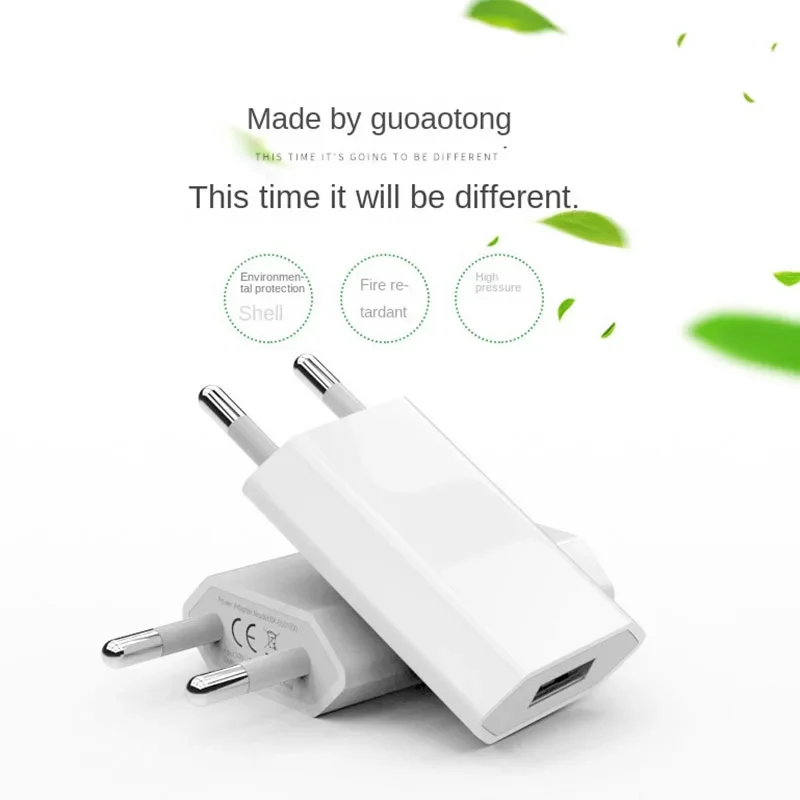 Universal 5W EU Plug Fast Charging USB Wall Charger
