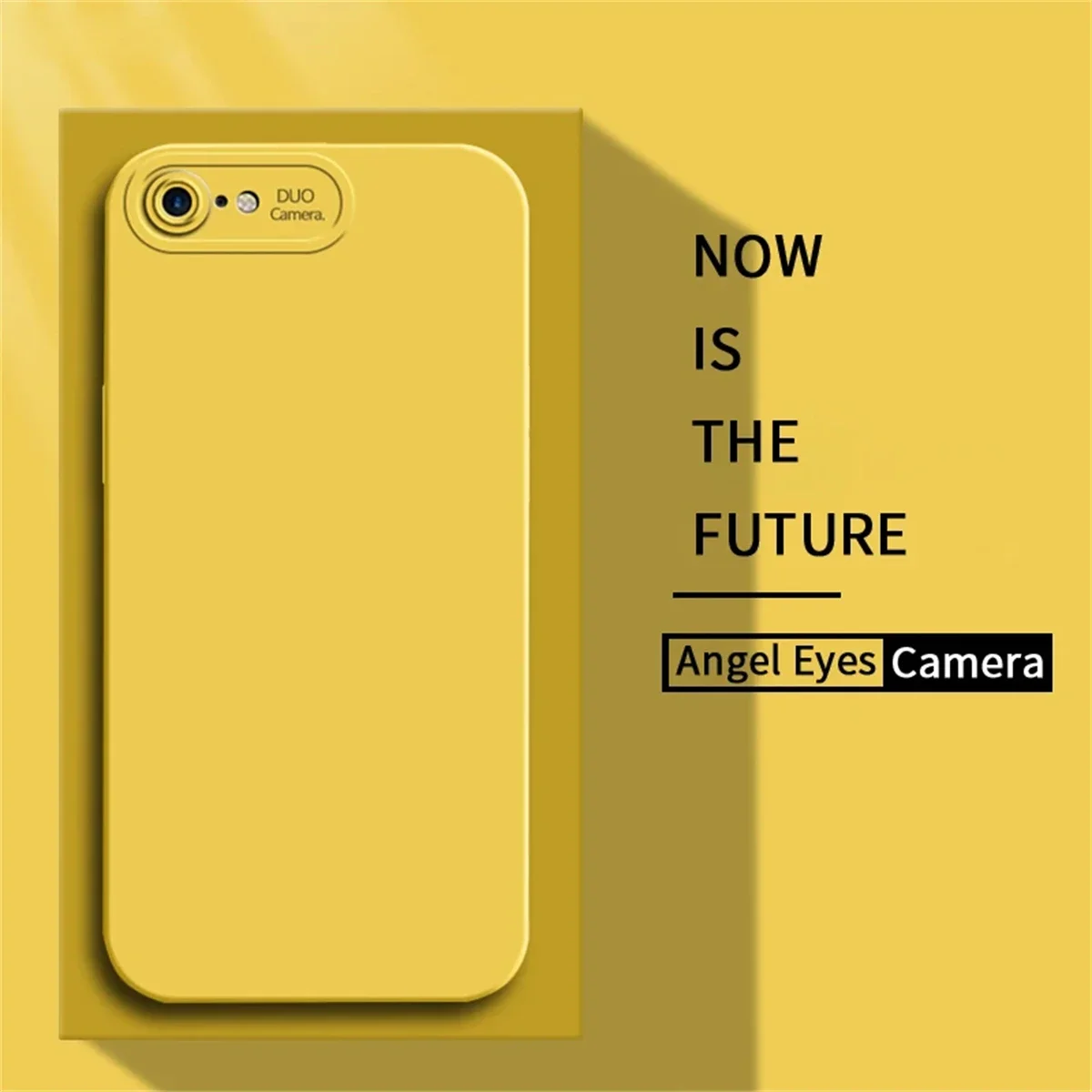 Angel Eyes Liquid Silicone Case for iPhone 7 8 Plus SE Soft Friendly Lens Protective Shockproof Phone Cover 8Plus 2 3