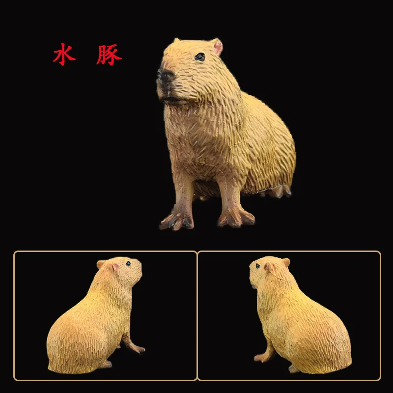 Simulation Animals Model Capybara Sculpture Collectible for Cake