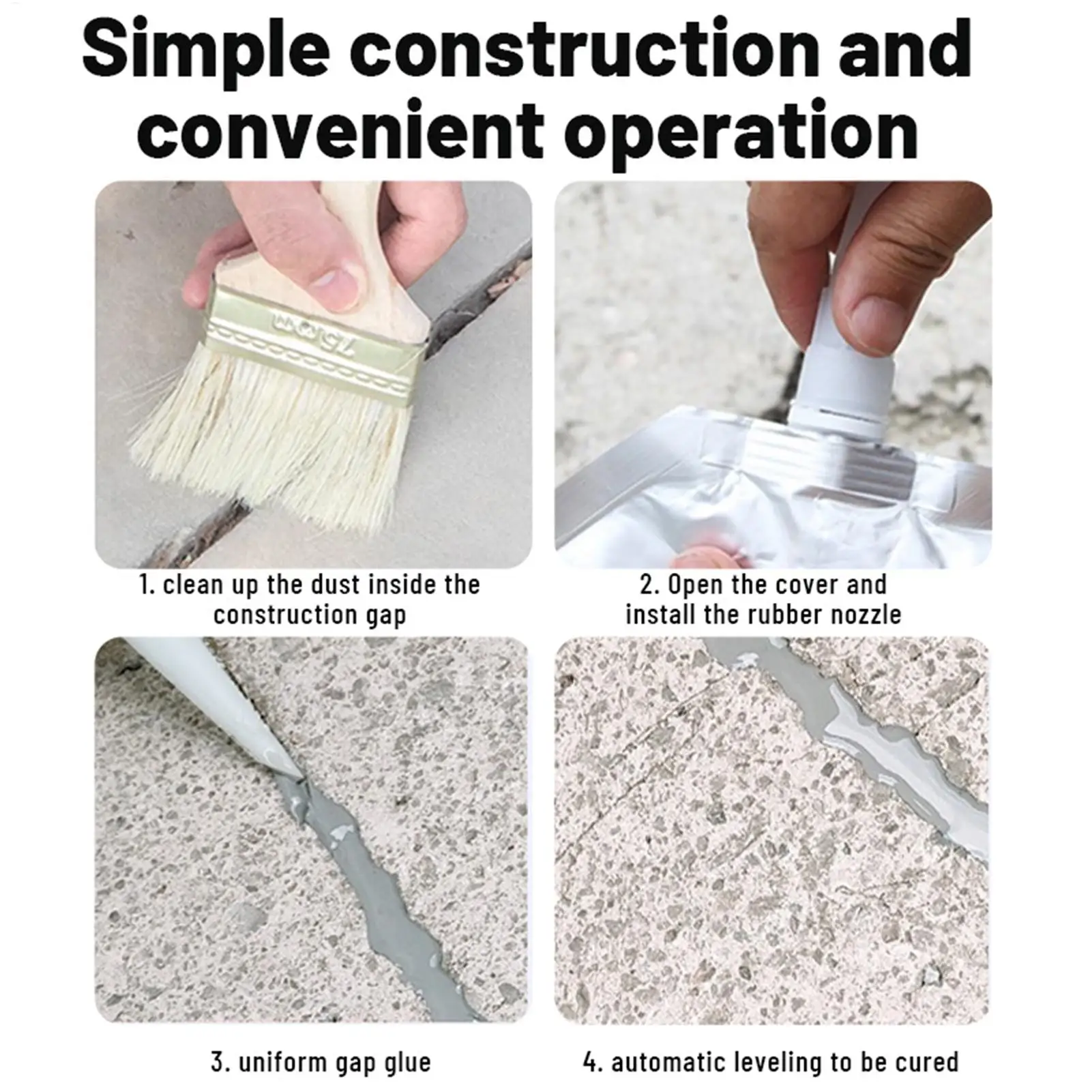 500ml Driveway Crack Filler Concrete Crack Repair Patch Asphalt Crack Filler Concrete Repair Asphalt Patch Cracked Tile Filler