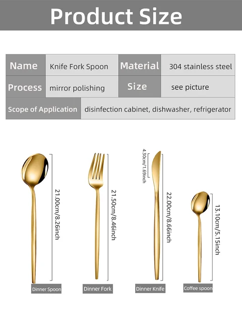 Stainless Steel Cutlery Set 24pcs 6
