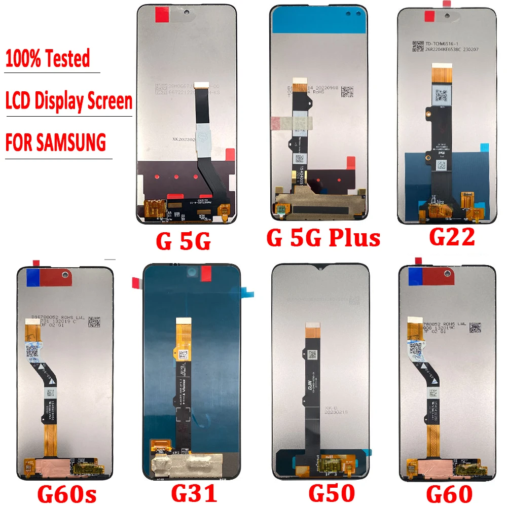 Testato Al 100% Nuovo Per Motorola Moto G 5G Plus G 5G G22 G31 G50 G60 G60S Display Lcd Touch Screen Digitizer Assembly Sostituzione