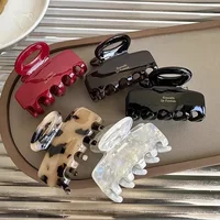 5.5cm Long Acetate Hair Crabs Red Hair Clips for Girls＆Women Tie up Hair Accessories New korean Fashon