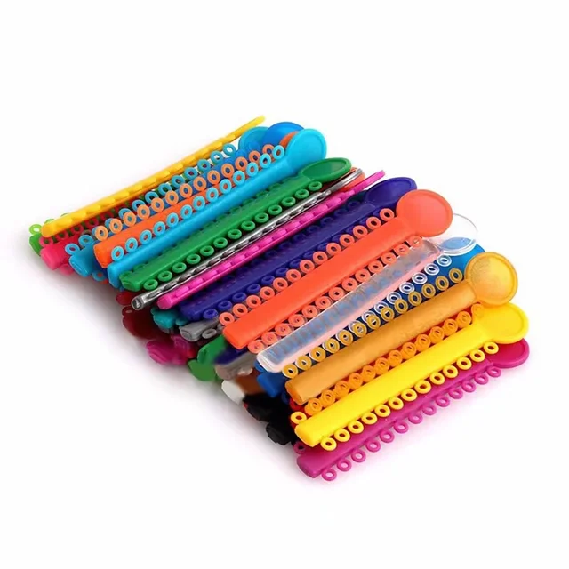 40 Pcs/Pack Dental Appliance Elastic Rubber Ties Bands Treatment Dentist Materials