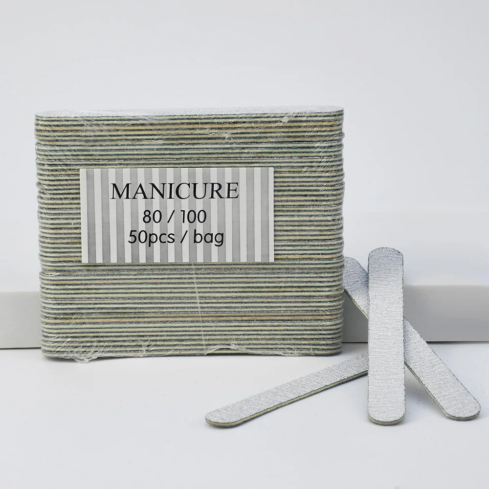 5000Pcs/Carton Mini Nail File 80/100 Grit Disposable Nail Buffer Files