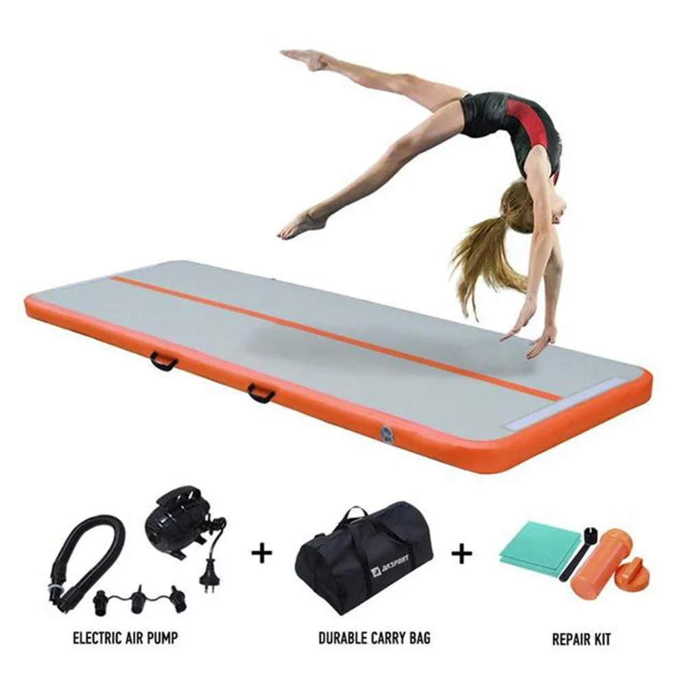 Free Shipping Inflatable Gymnastics Airtrack Floor Tumbling Air Track 4m/6m/8m*1m*0.2m For kids Floor Trampoline forTraining 4