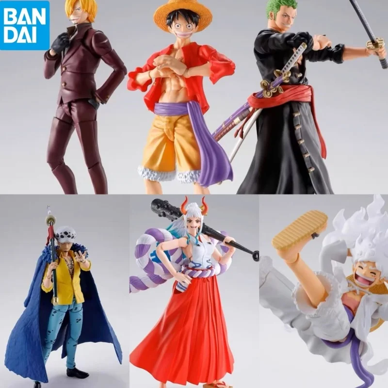 bandai-figurines-d'action-shf-one-piece-monkeydluffy-gear5-jouets-modeles-animes-figurines-en-pvc-cadeaux-originaux-en-stock-100